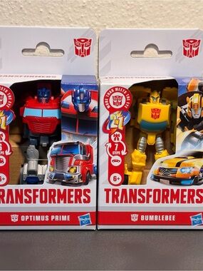 Hasbro Transformers Optimus Prime (red) &‎ Bumblebee (yellow) Duo Action Figures